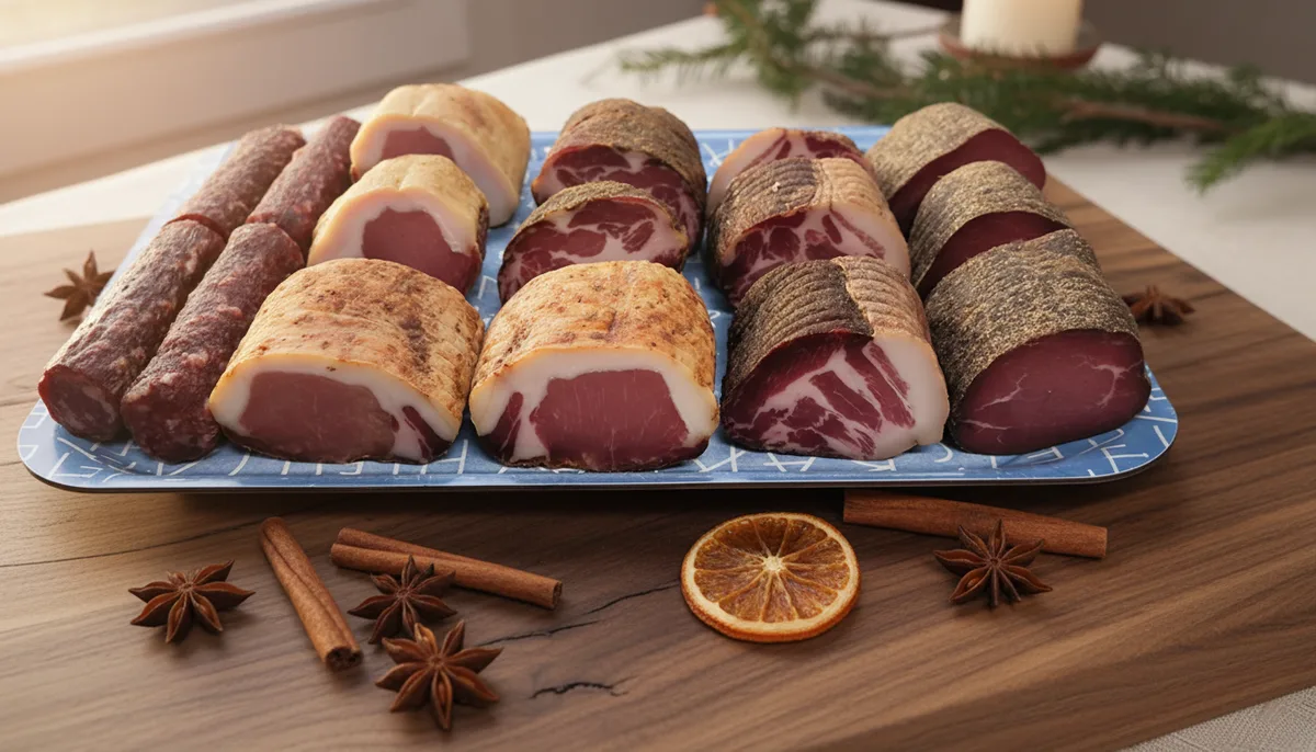 קופה כריסמס – נקניק צוואר חזיר מיובש תוצרת בית