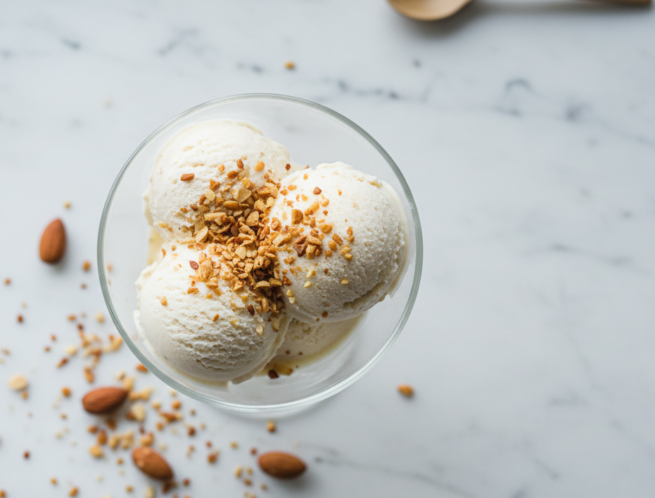 גלידת שקדים