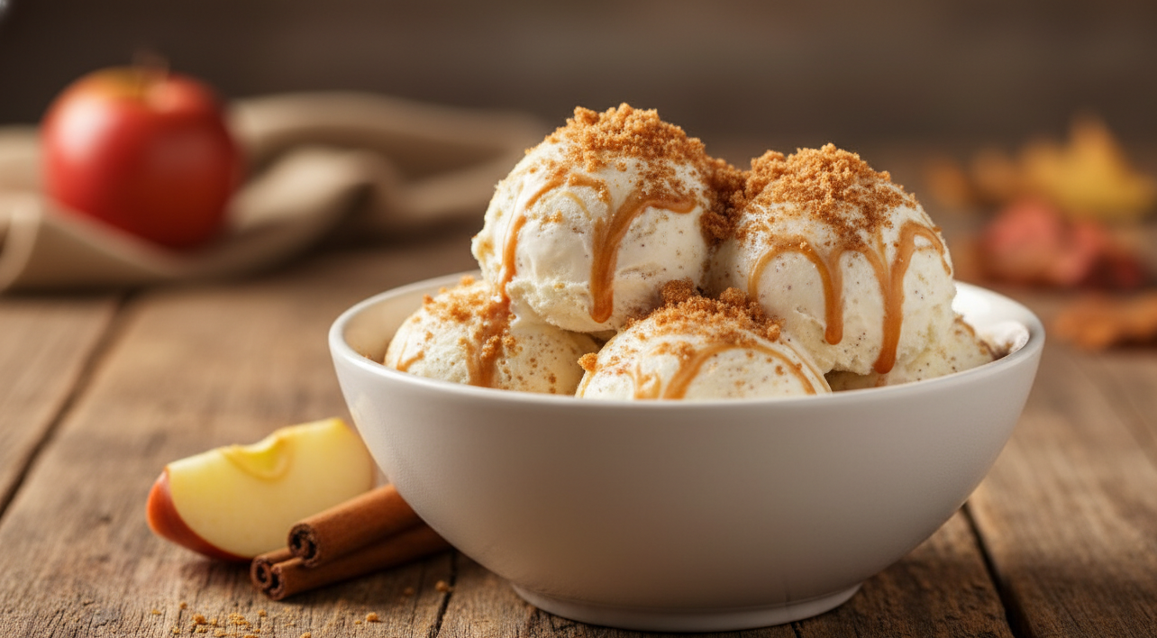 גלידת פאי תפוחים