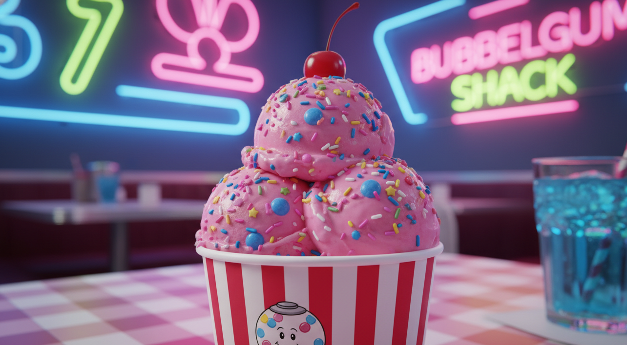 גלידת מסטיק בזוקה