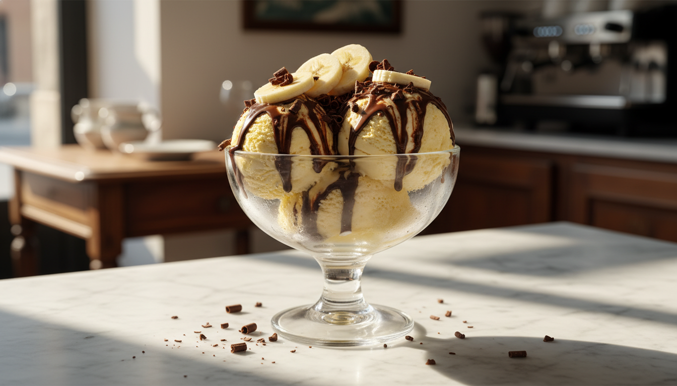 גלידת שוקו בננה