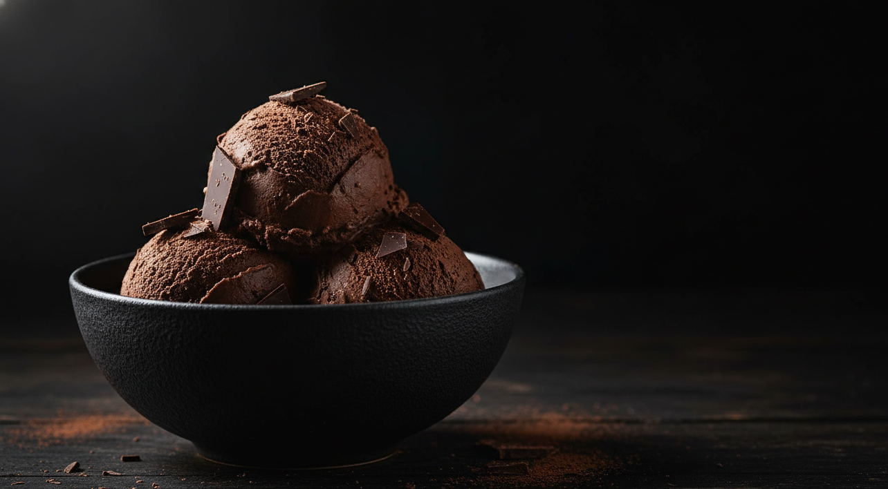 גלידת שוקולד מריר