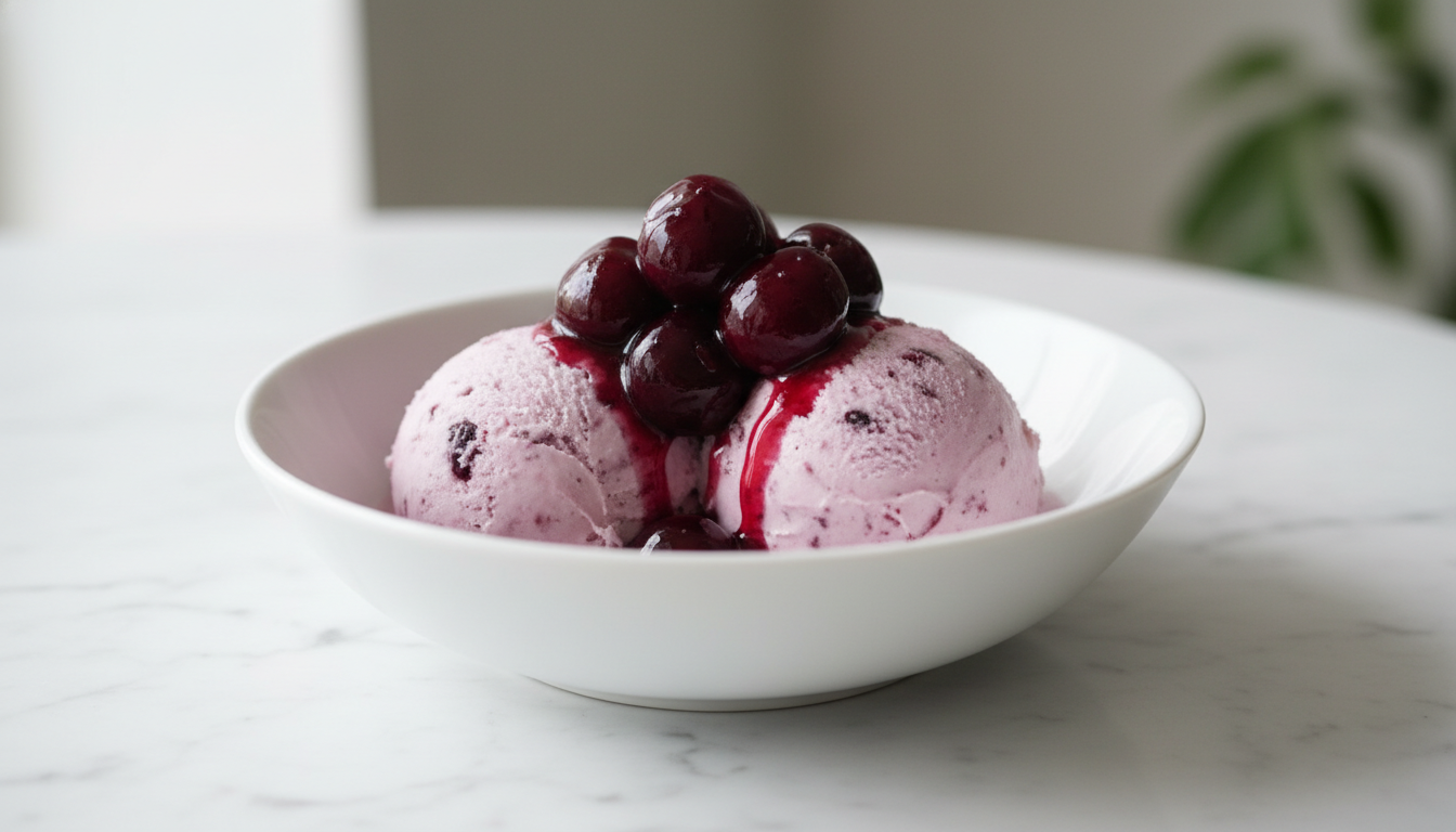 גלידת דובדבני אמרנה