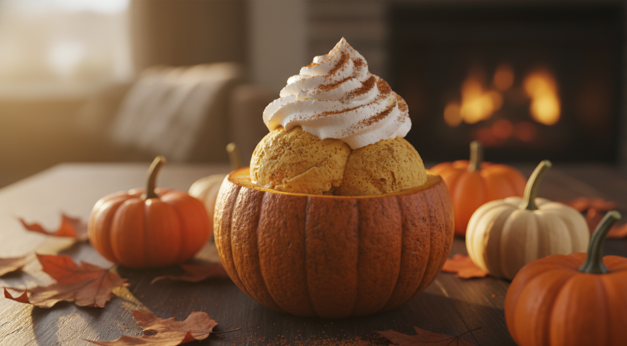 גלידת פמפקין ספייס